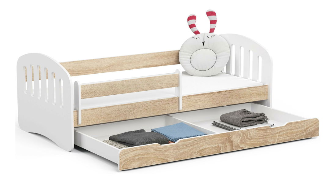 Dětská postel Preena (dub sonoma) (s matrací)