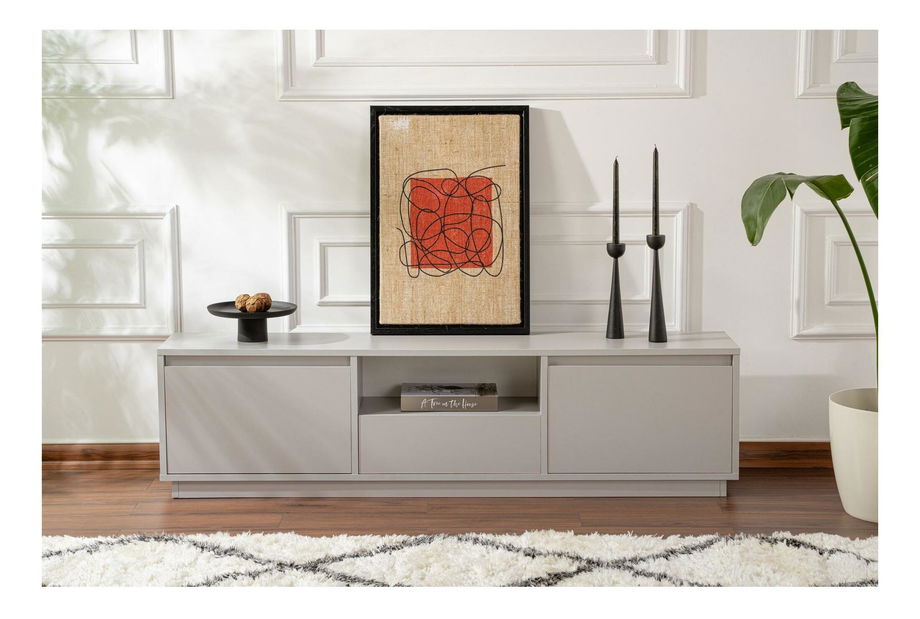 TV stolek/skříňka Vangarella (šedá)