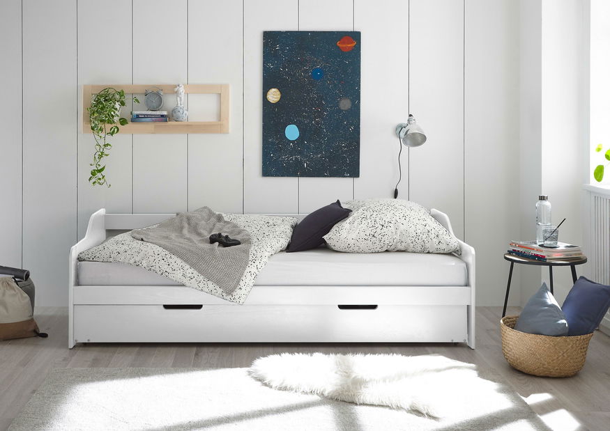 Rozkládací postel Jadis (borovice bílá)
