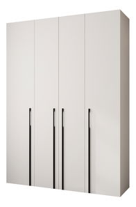 Šatní skříň 180 cm Carmela 50-3 (bílá + černá)