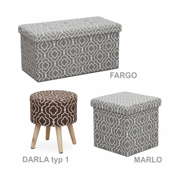 Taburet Nahazo (hnědá)