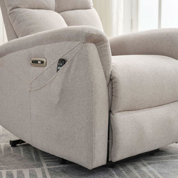 Polohovací křeslo Tesalureza (krémová)