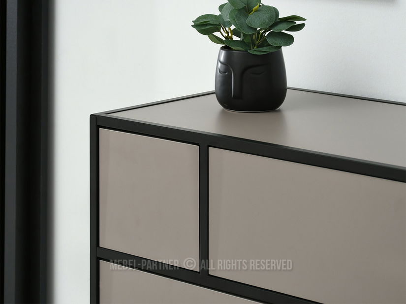 Komoda Soren Kom (béžová + černá)