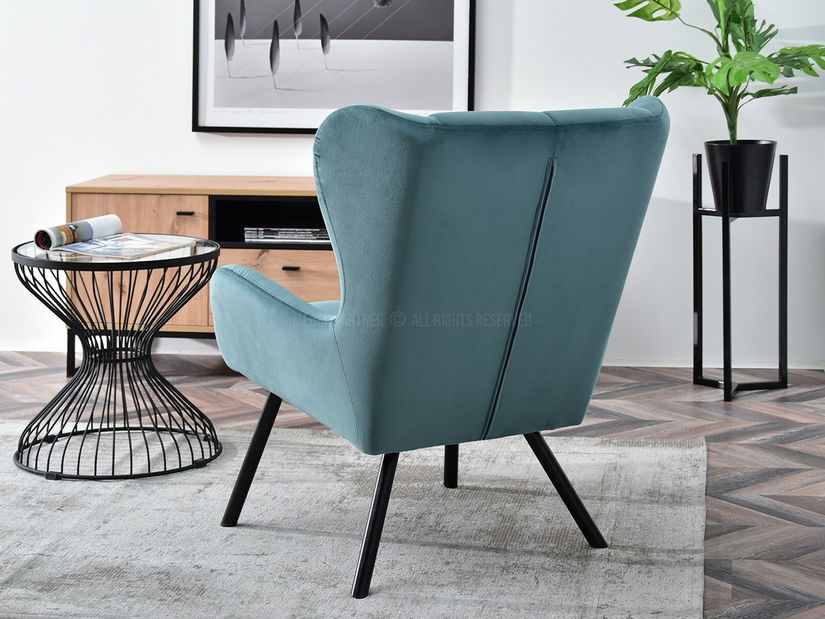 Designové křeslo Norweien (zlatá)