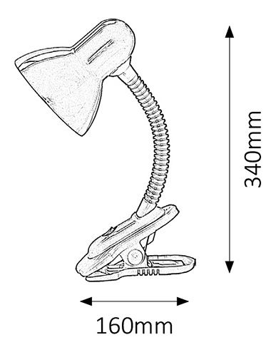 Stolní lampa Dennis 4259 (růžová + černá)