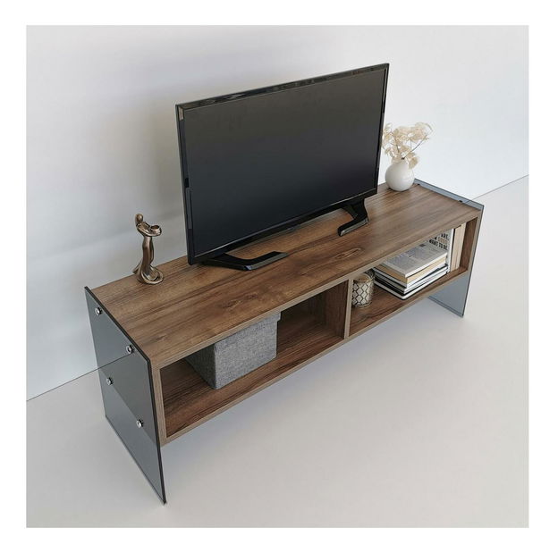 TV stolek/skříňka Vamebo 2 (ořech + kouřová)