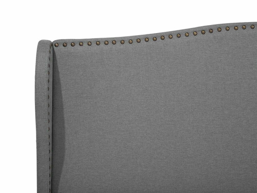 Manželská postel 180 cm COLLETTE (s roštem) (šedá)