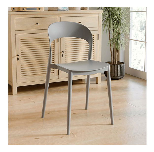 Set 6 ks. jídelních židlí Recibir (šedá) *bazár