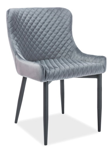 Jídelní židle Casandra (šedá + černá)