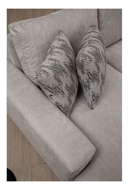 Rohová sedačka U Portobeno 1 (béžová + černá)