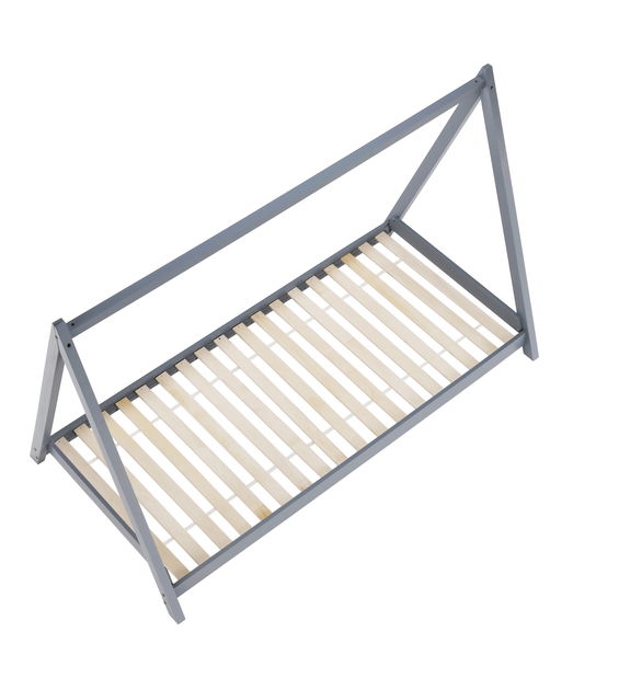 Jednolůžková postel 90 cm Gross (šedá)