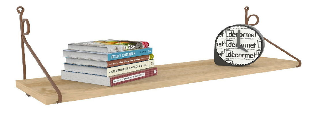 Nástěnná police Serra 3 (dub)