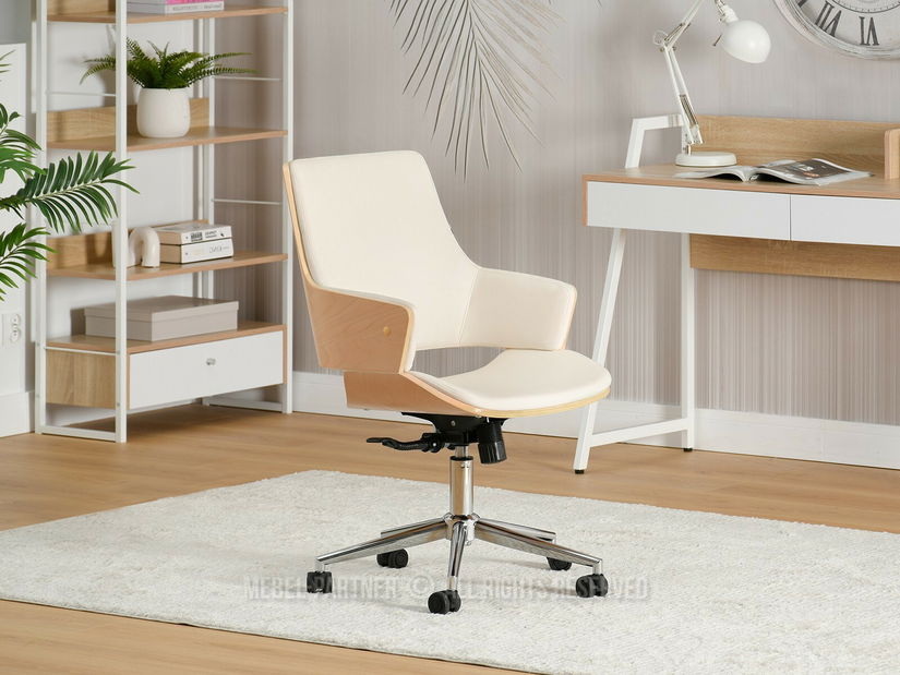 Židle Oscaro (krémová + chromová)