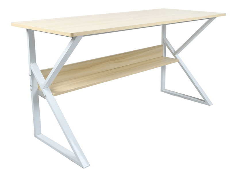 Psací stolek Torcor 100 (dub přírodní + bílá)