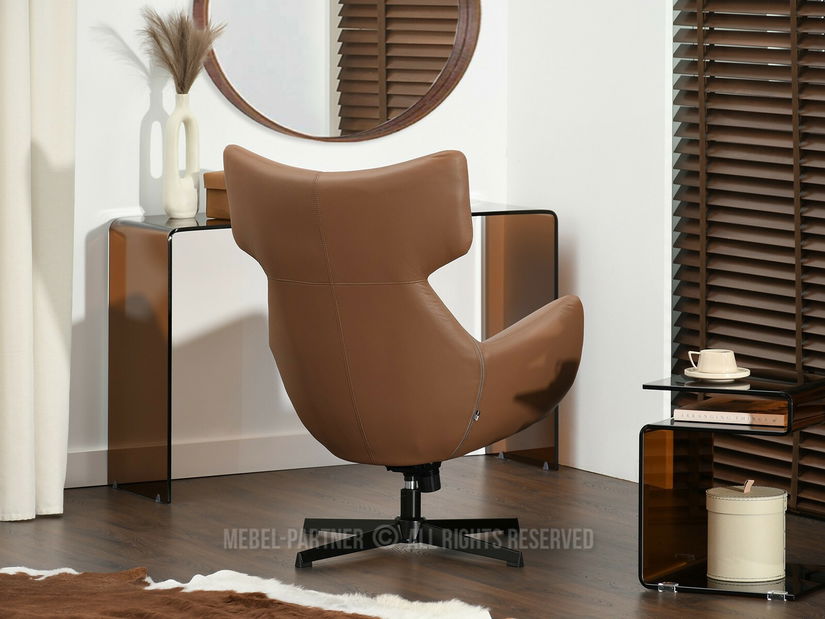 Relaxační křeslo Lordon (hnědá + černá)