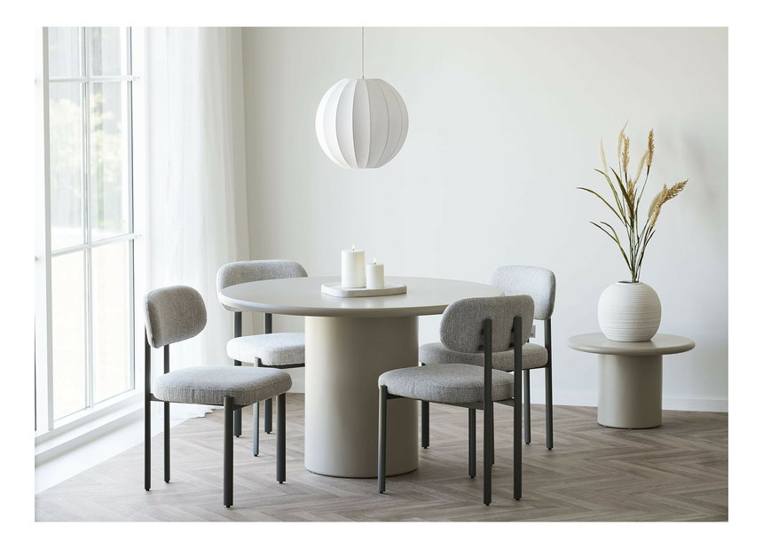 Jídelní židle Riselia (světle šedá)