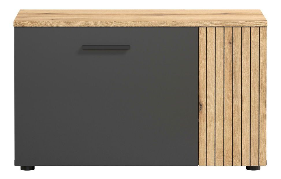 Botník (skříňka na boty) Esferas (grafit + dub evoke)