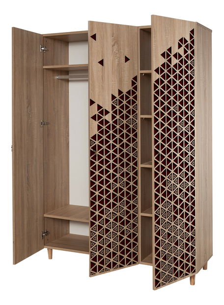 Šatní skříň Modella 122 (dub sonoma)