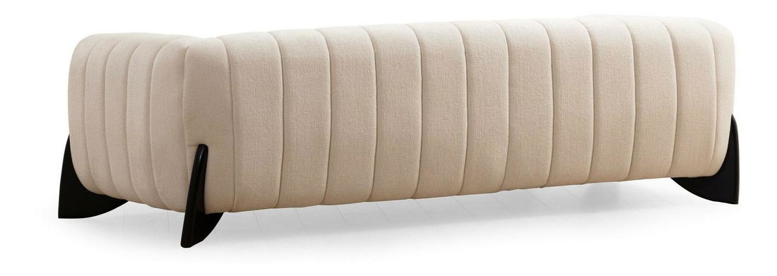 Pohovka trojsedačka Sandraello (bílá + černá)