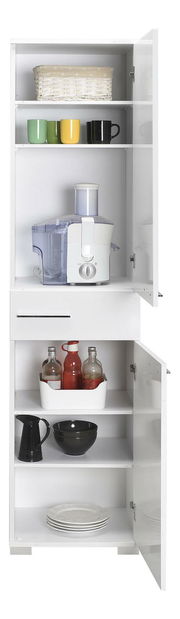 Policová skříň Aderyn (bílá)