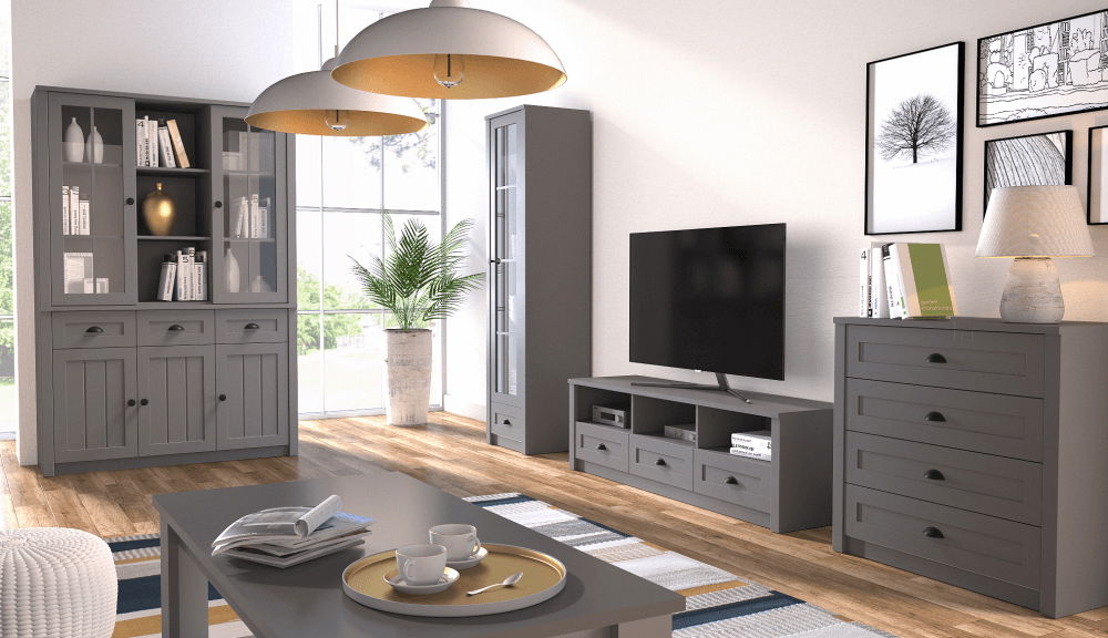 TV stolek/skříňka Provense (šedá)