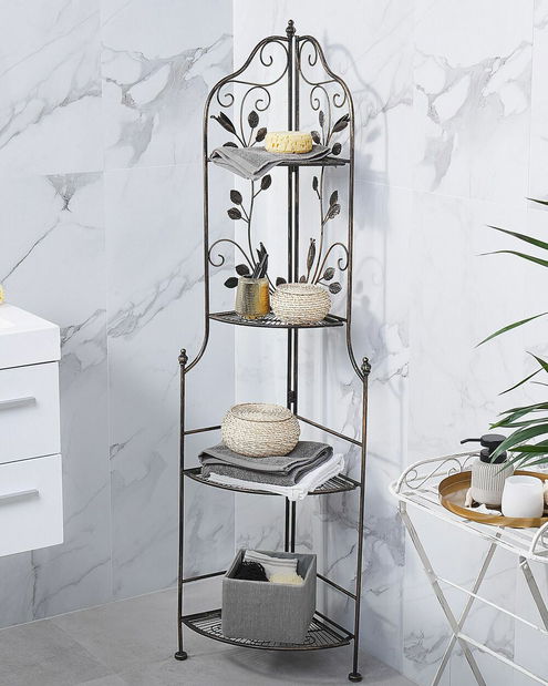 Zahradní regál SIRONO (černá)