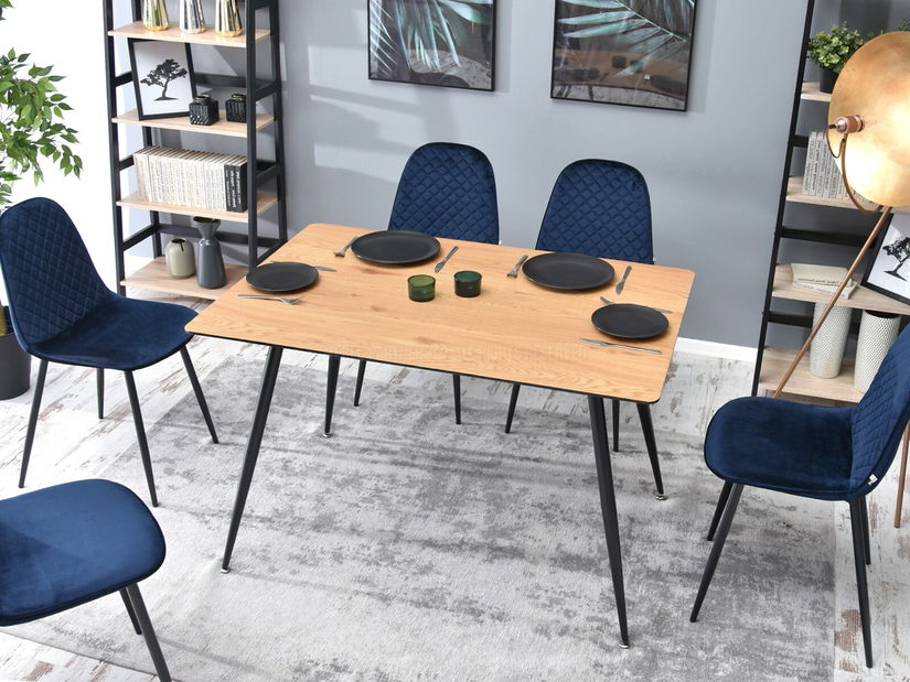 Jídelní stůl Oona (dub + černá)