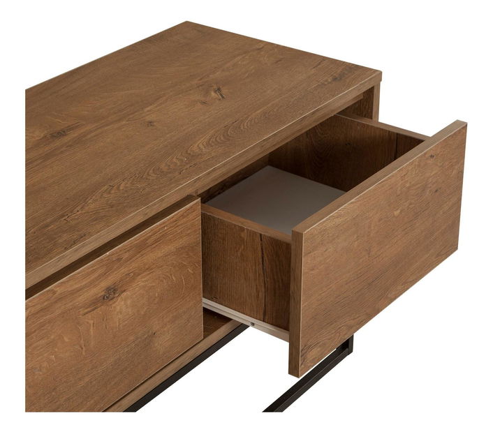 Sada nábytku do obývacího pokoje Laxi 18 (ořech + černá)