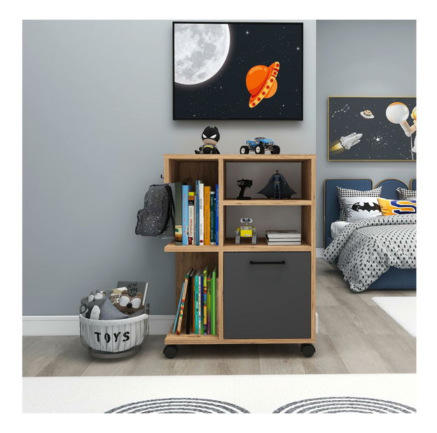 Koupelnová skříňka Rebooke (borovice atlantická + antracit)