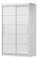 Šatní skříň Nestor 06 (bílá + bílá)