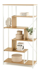 Regál Harp B (dub + bílá)