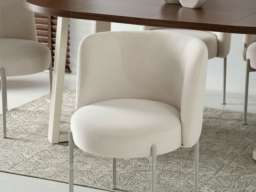 Židle Charliez (krémová + šedá)