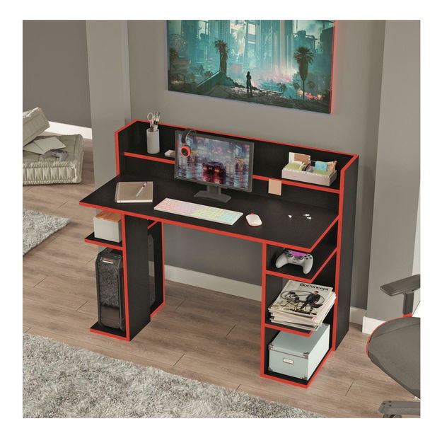  PC stolek Verbato (černá + červená)