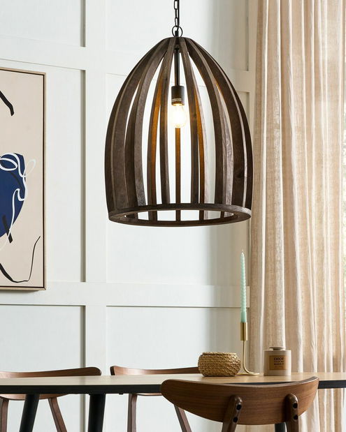 Závěsné svítidlo Manko (tmavé dřevo)