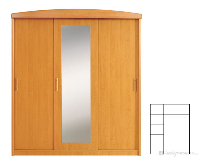 Šatní skříň BRW 185 3D