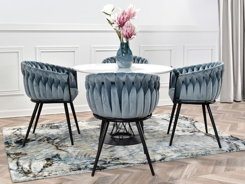 Jídelní židle Radio (šedá + černá)