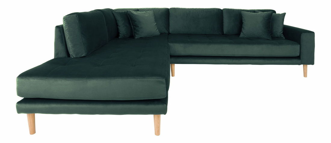 Rohová sedací souprava (L) Lvaveriaora L (zelená)