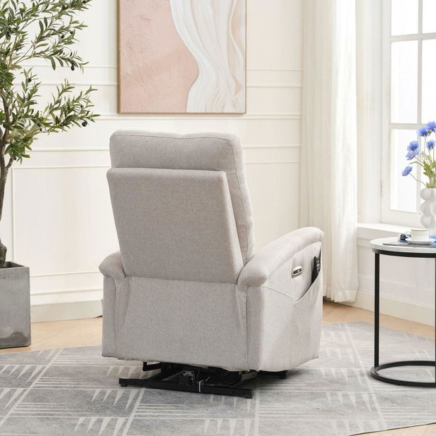 Polohovací křeslo Tesalureza (krémová)