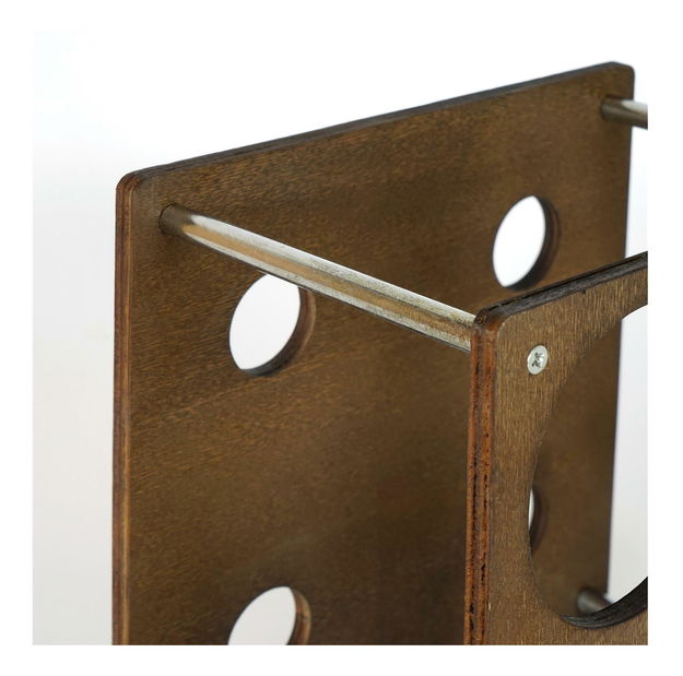 Dekorativní stojan na víno Vanute 5 (ořech)