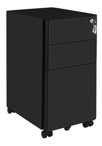 Skříňka na kolečkách Amios (černá)