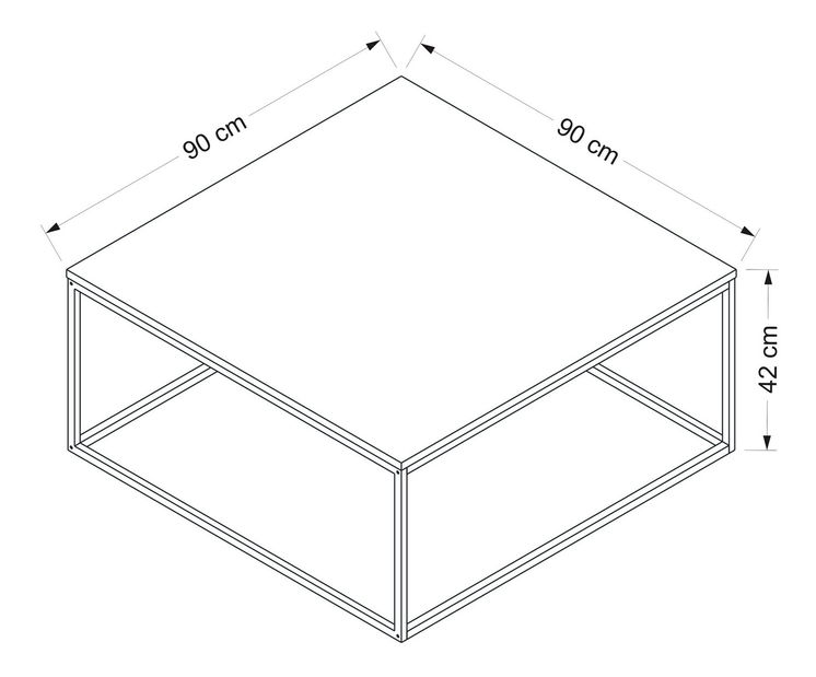 Konferenční stolek London (Antracit)