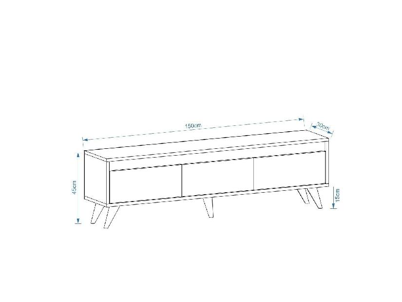  TV stolek/skříňka Vukule (ořech)