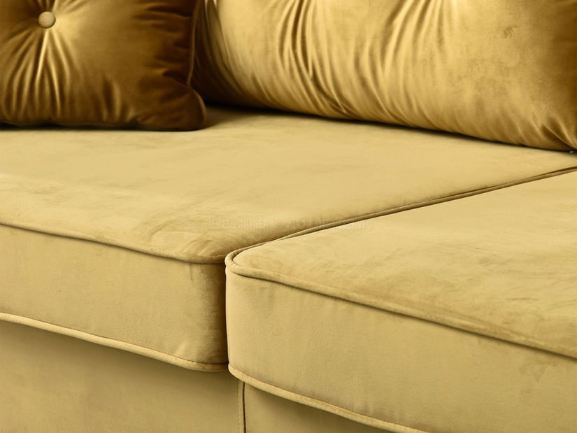 Pohovka dvousedačka Bacteria (zlatá + černá)