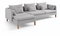 Rohová sedačka Flexxia (šedá) (L)