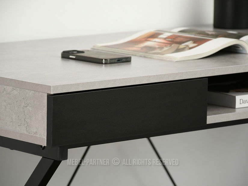 PC stolek Hilly (beton)