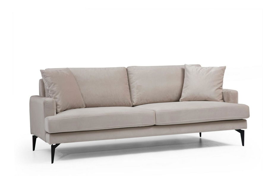 Pohovka trojsedačka Papirolla (béžová + černá)