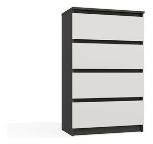 Komoda Musecalo 2 (antracit + bílá)