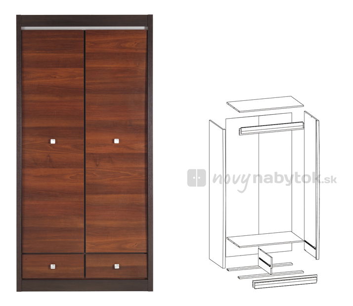 Šatní skříň Forth FR/9