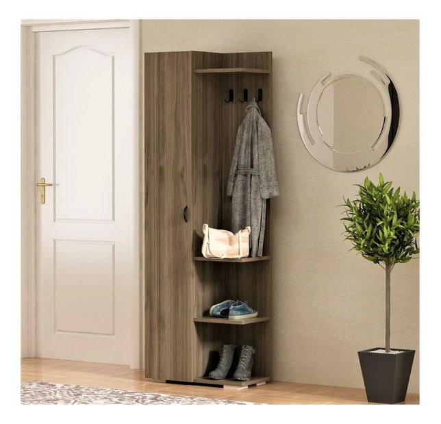  Policová skříň Noleto (ořech)