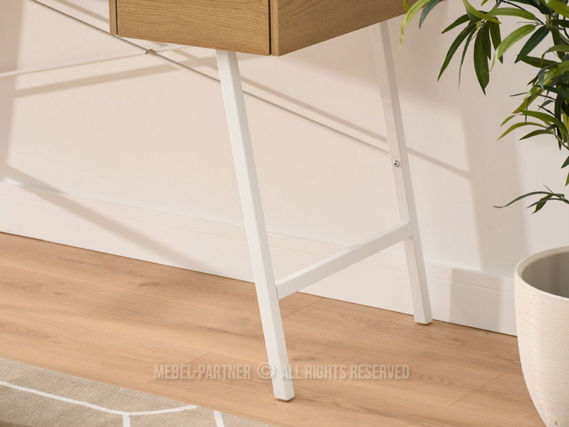 PC stolek Esko (dub + bílá)